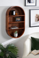 Hutton Wood Capsule Wall Shelf