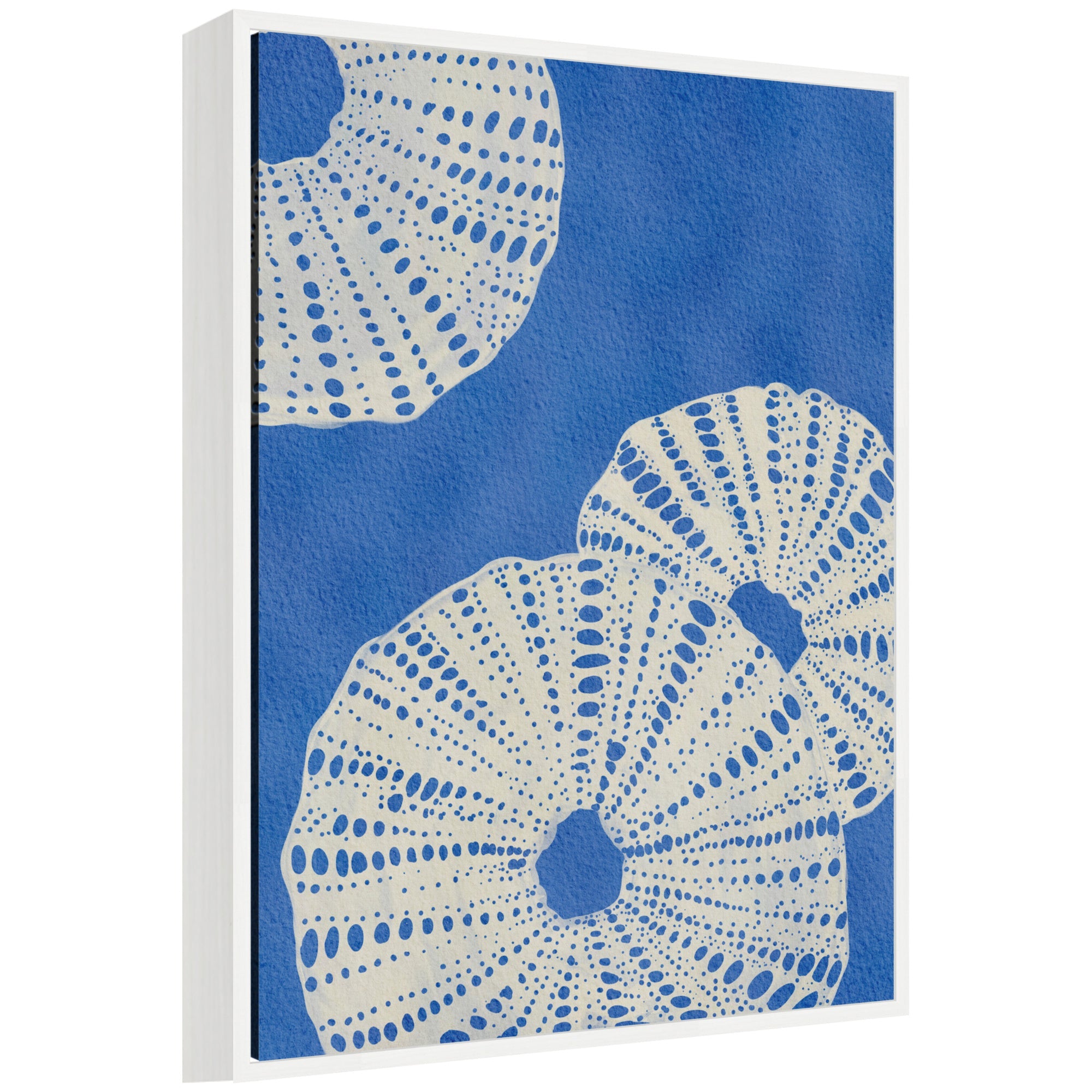 Sylvie Ocean Charms II framed canvas artwork by Nikita Jariwala featuring a coastal beach scene