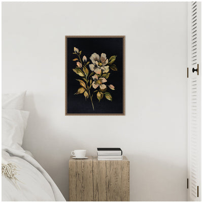 Sylvie Moody Floral 7 Framed Canvas by Annie Quigley