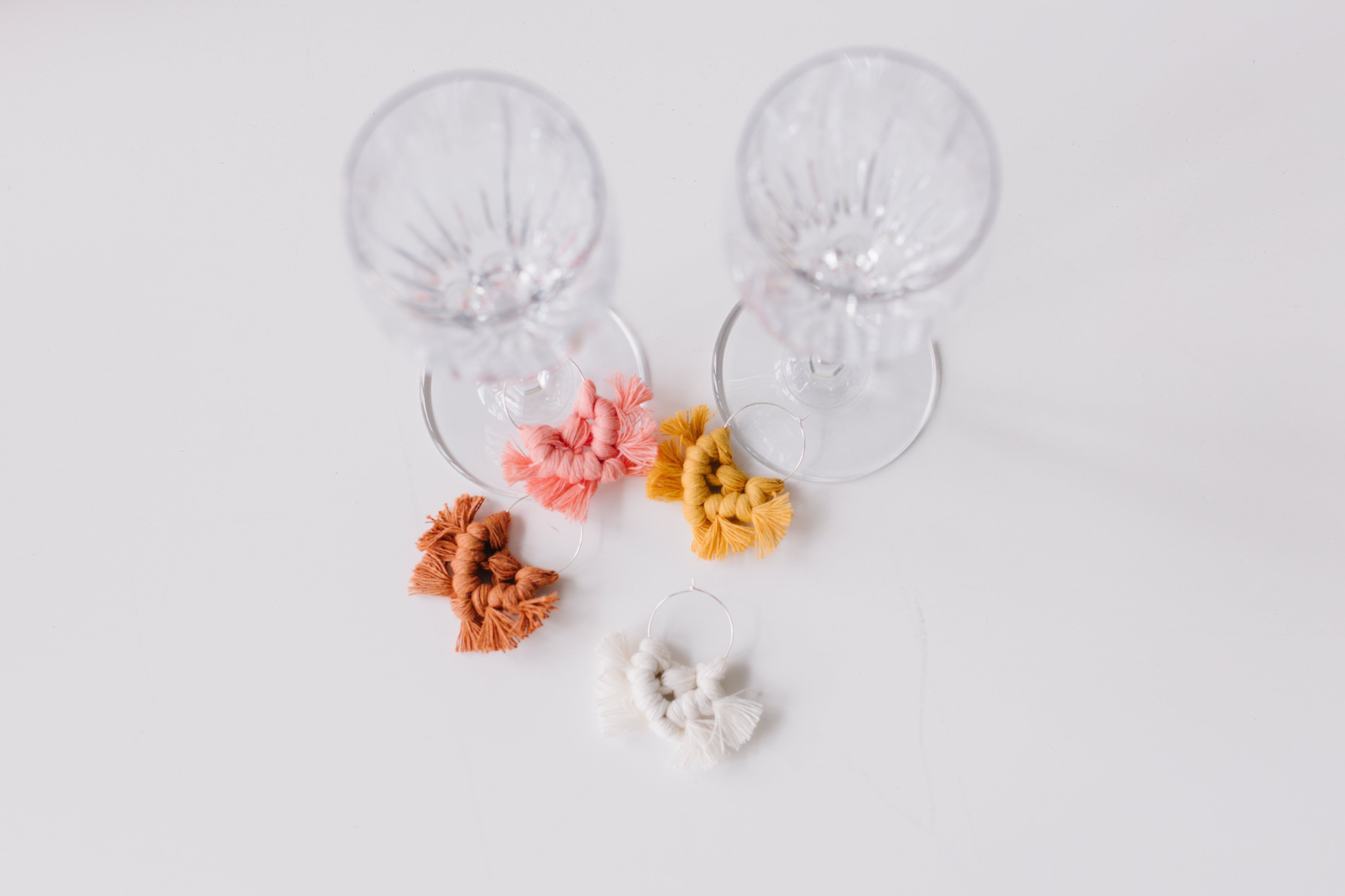 Macrame Wine Charms by A Branch & Cord