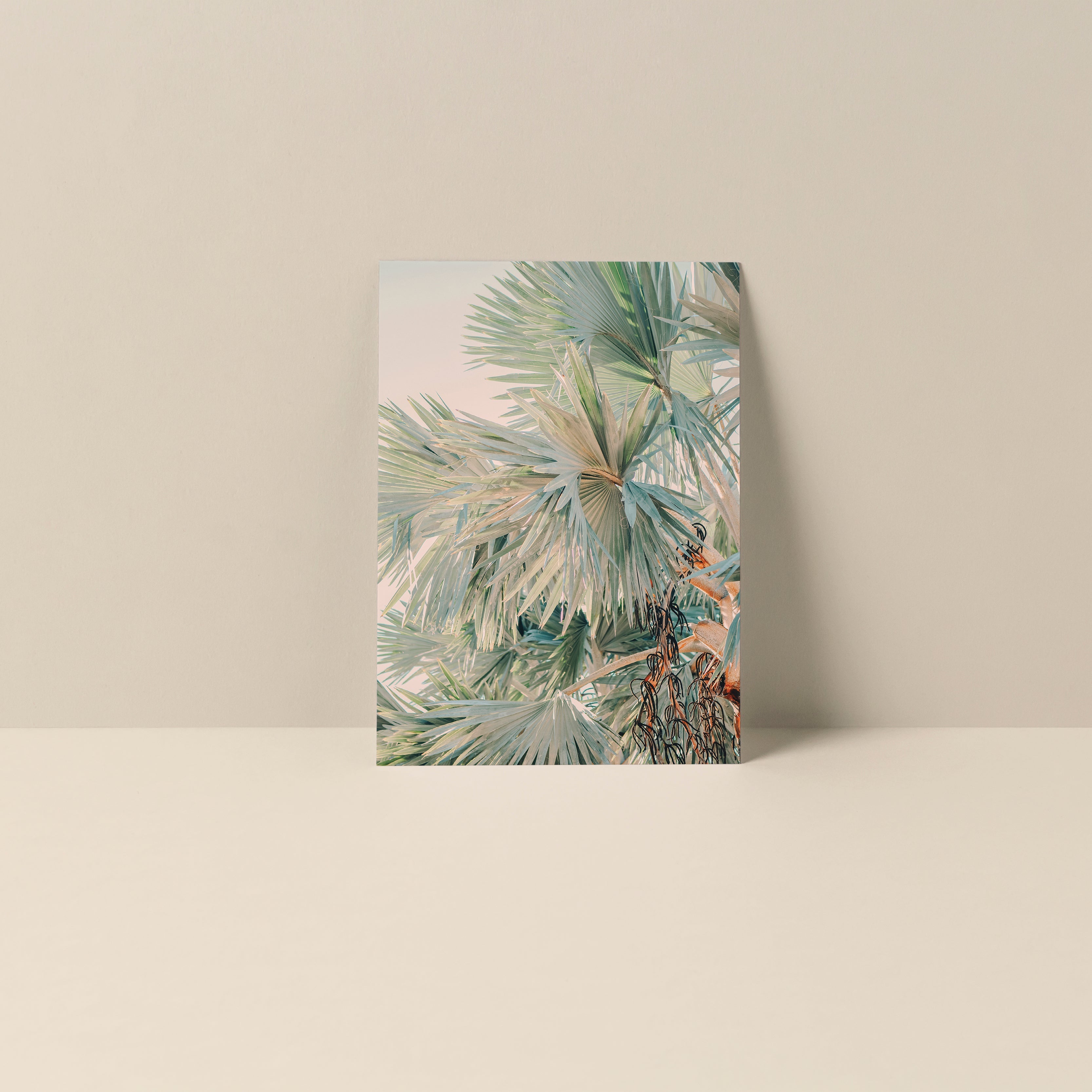Bismarck Morning #1 blank notecard showing a print of a serene morning scene, alongside its matching envelope