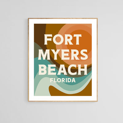 Destination: Fort Myers Beach - Modern Art Print