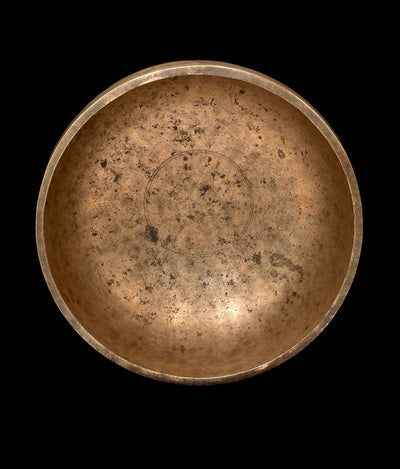 Antique Jambati Singing Bowl C 133Hz 11.25" A15859 by Bodhisattva Trading Company - product image 2 for Resin Society
