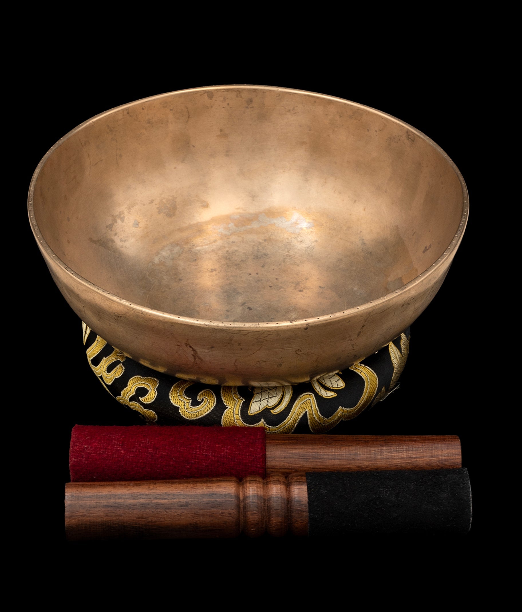Antique Manipuri Singing Bowl D# 154Hz 8.25" A15866 by Bodhisattva Trading Company - main product image for Resin Society