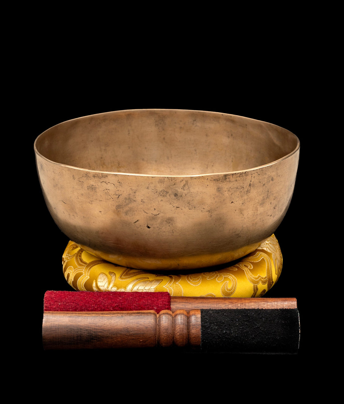 Antique Thadobati Singing Bowl G 98Hz (Near Concert Pitch) 9" A15869 by Bodhisattva Trading Company - main product image for Resin Society
