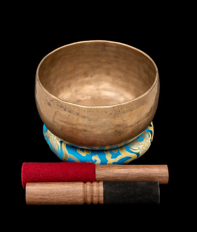 Antique Void Thadobati Singing Bowl A#3 227Hz 7" A16097 by Bodhisattva Trading Company - main product image for Resin Society