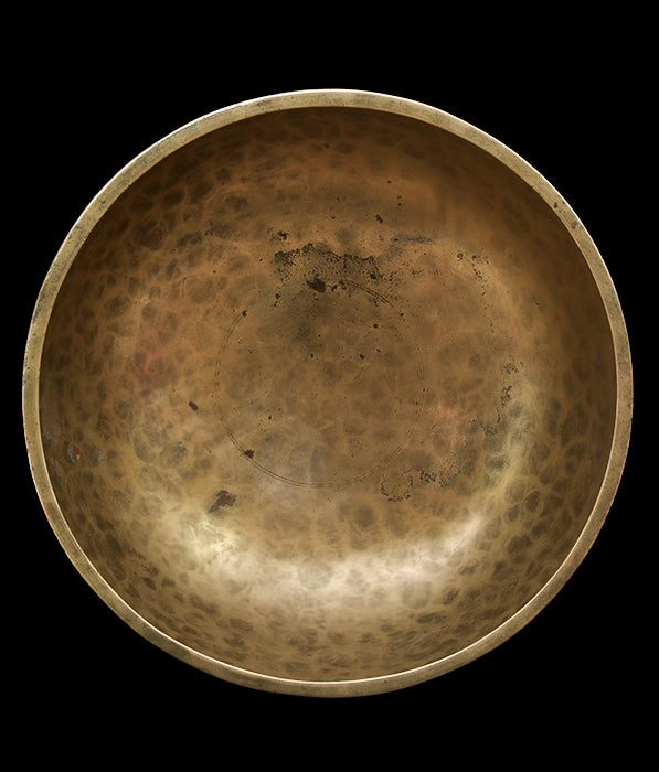 Antique Jambati Singing Bowl D3 143Hz 10 3/4" A16118 by Bodhisattva Trading Company - product image 3 for Resin Society