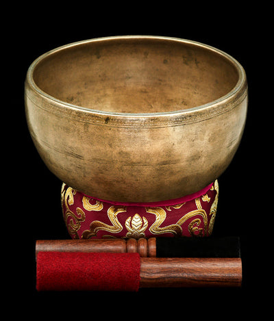 Antique Special Singing Bowl D#4 305Hz 8" A16161 by Bodhisattva Trading Company - main product image for Resin Society