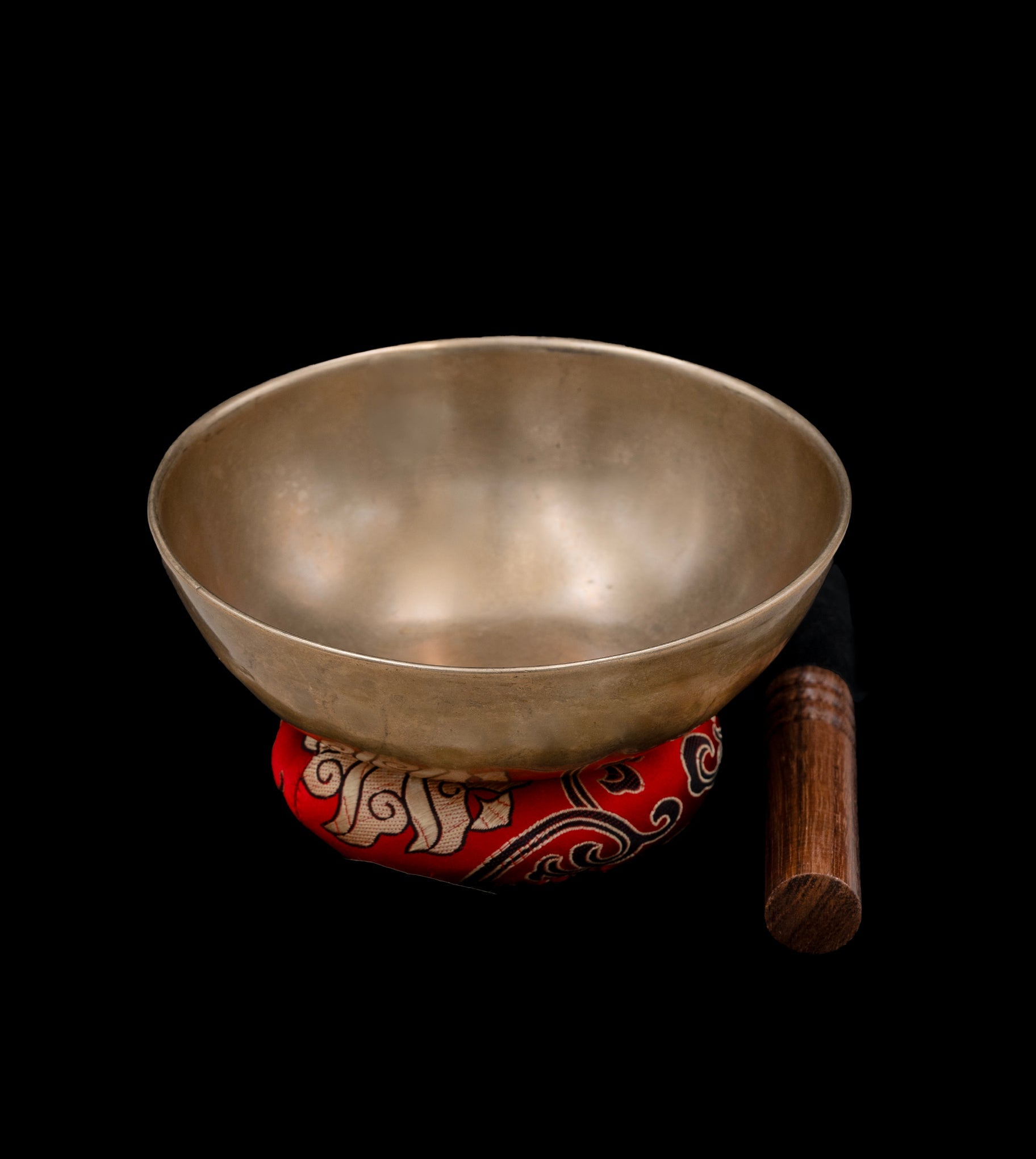 Antique Manipuri Singing Bowl A4 220Hz 6" A16285 by Bodhisattva Trading Company - main product image for Resin Society