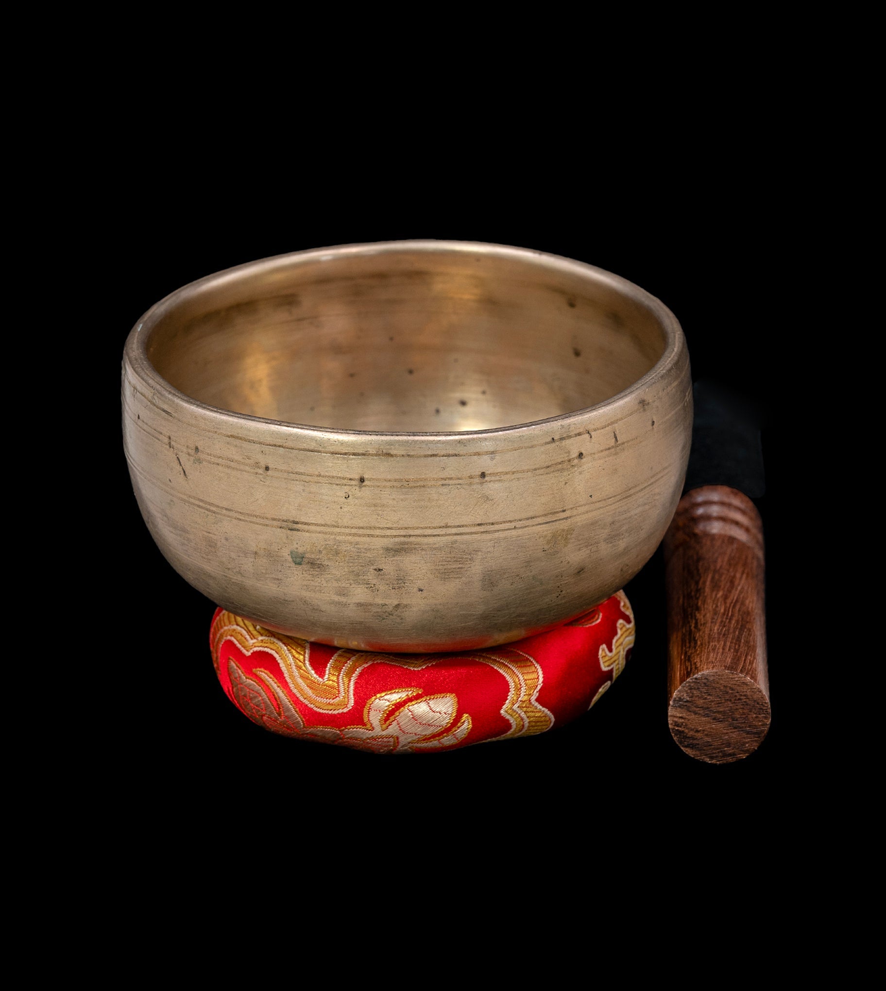 Antique Void Singing Bowl F#5 725Hz 4 1/2" A16287 by Bodhisattva Trading Company - main product image for Resin Society