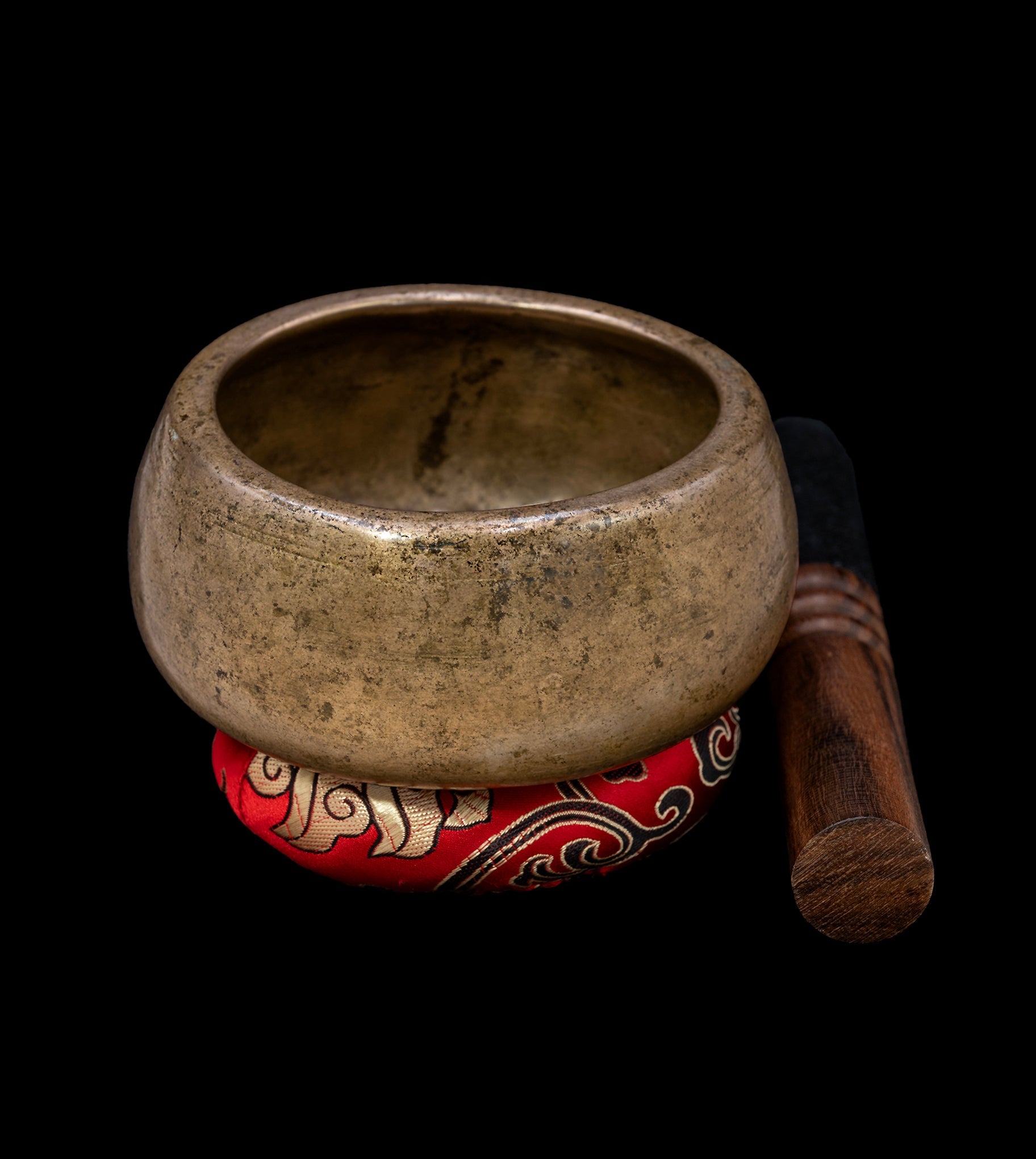 Antique Rare Mani Singing Bowl D6 1190Hz 4 1/2" A16288 by Bodhisattva Trading Company - main product image for Resin Society