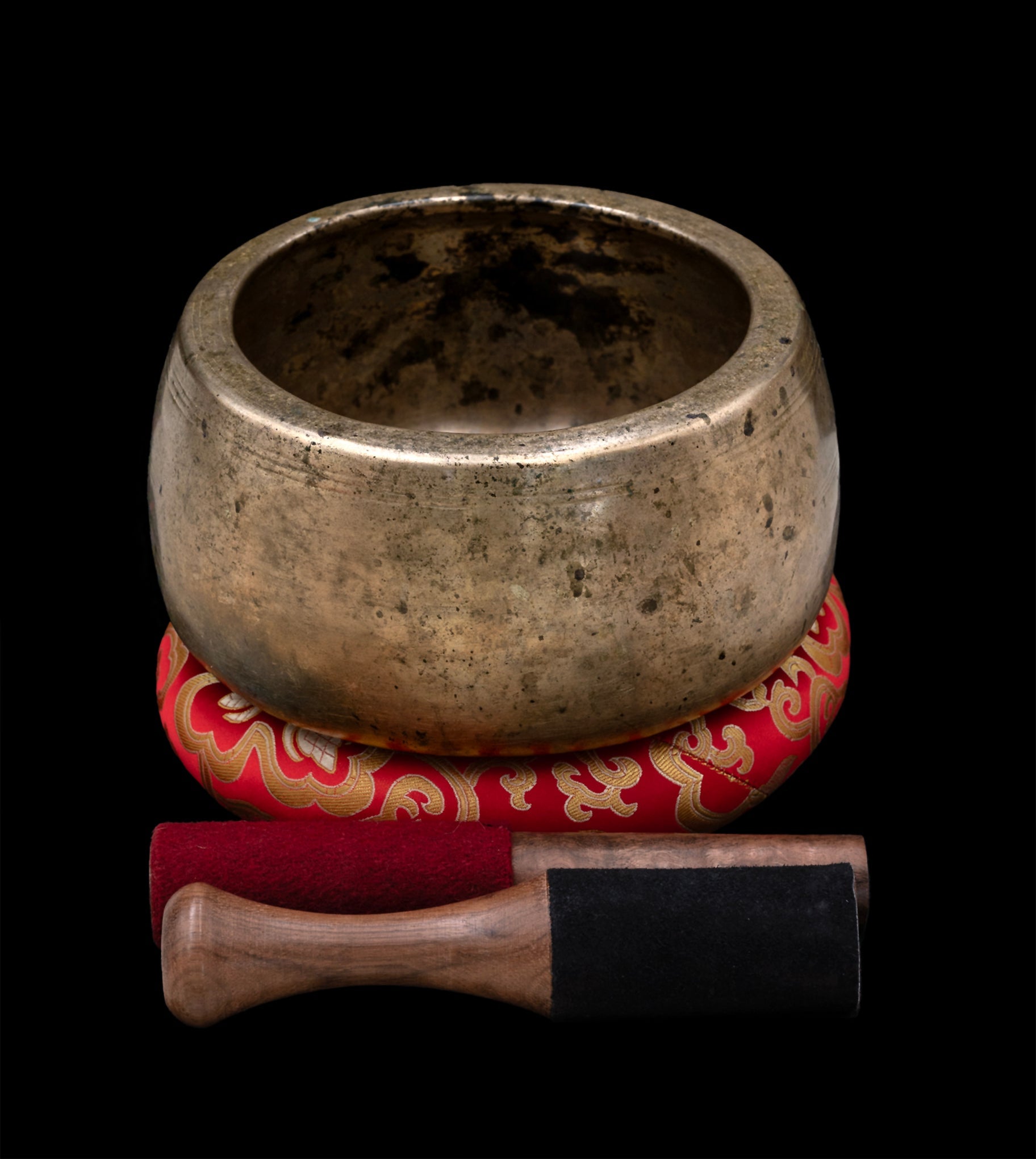 Antique Mani Singing Bowl F#5 741Hz (NCP) 7 1/4" A16295 by Bodhisattva Trading Company - main product image for Resin Society