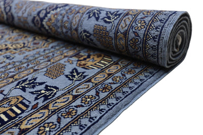 Hand-Knotted Zerkhaki Afghan Wool Area Rug – 6'11" x 10'3" by Rugistan - product image 5 for Resin Society