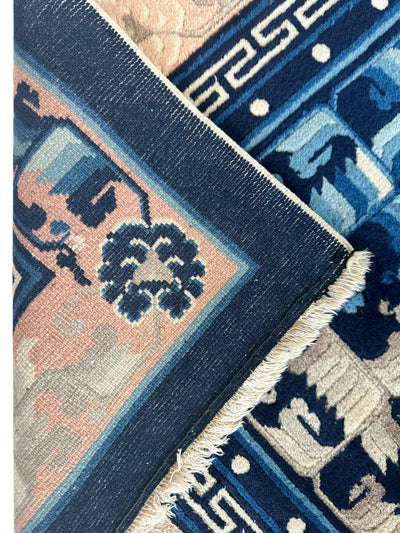 Hand-Knotted Antique Chinese Peking Wool Rug – 5’6” x 7’6” – Full Pile by Rugistan - product image 9 for Resin Society