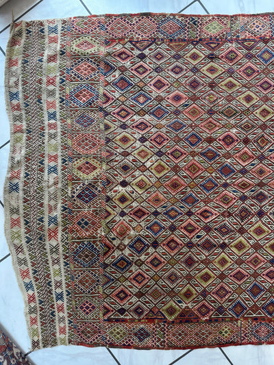 Antique Turkish Jajim Wool Rug 5’6” x 14’5” by Rugistan - product image 11 for Resin Society