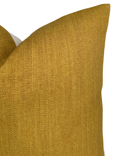 Pama Pillow Cover in Mustard, Designer Pillows