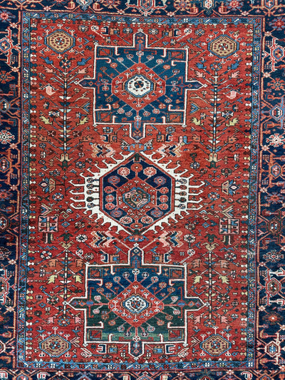 KARAJA Persian Antique Heriz Rug 4'9" x 6' by Rugistan - product image 2 for Resin Society