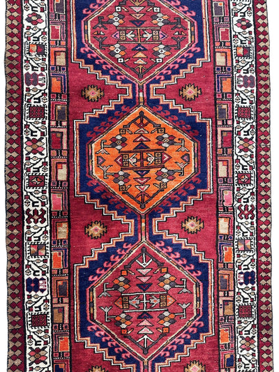 Vintage Persian Sarab Wool Runner Rug 3’4 x 10’7” by Rugistan - product image 6 for Resin Society