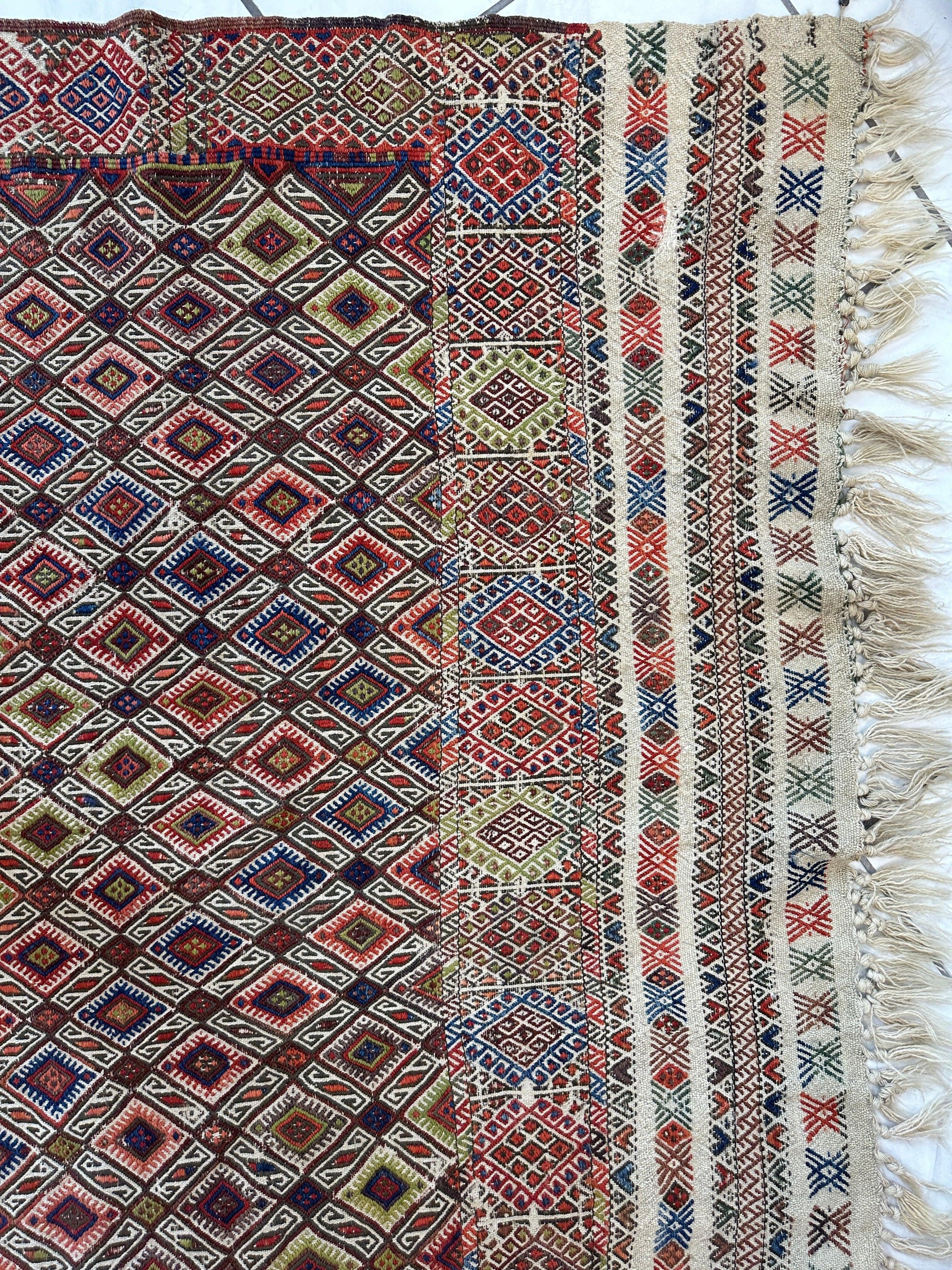 Antique Turkish Jajim Wool Rug 5’6” x 14’5” by Rugistan - product image 6 for Resin Society