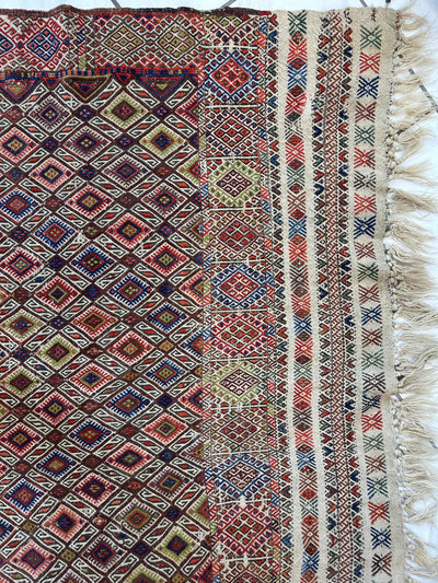 Antique Turkish Jajim Wool Rug 5’6” x 14’5” by Rugistan - product image 6 for Resin Society