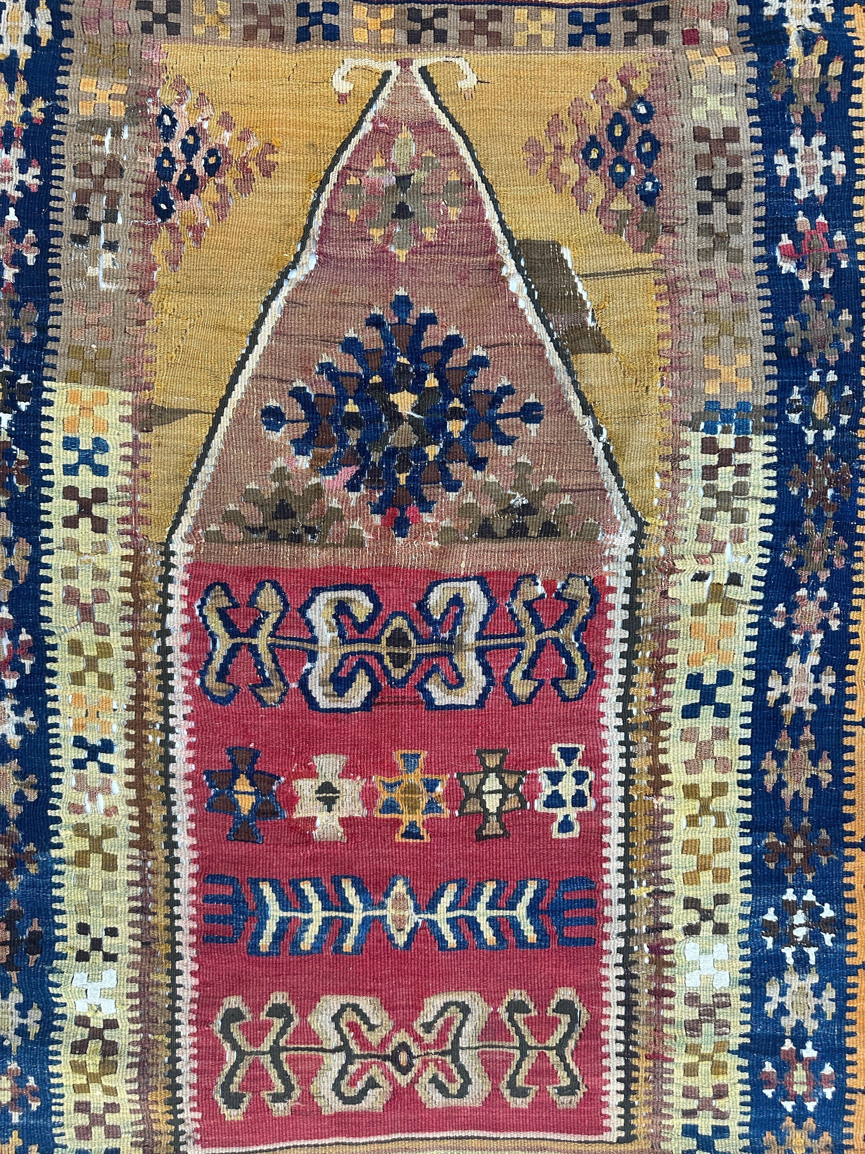 Antique Anatolian Wool Prayer Rug 4’ x 6’6” by Rugistan - product image 4 for Resin Society