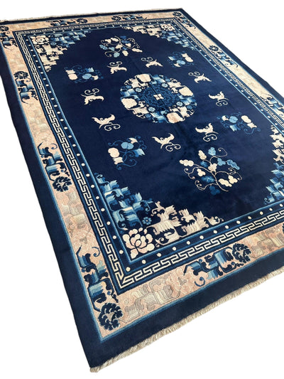 Hand-Knotted Antique Chinese Peking Wool Rug – 5’6” x 7’6” – Full Pile by Rugistan - product image 4 for Resin Society