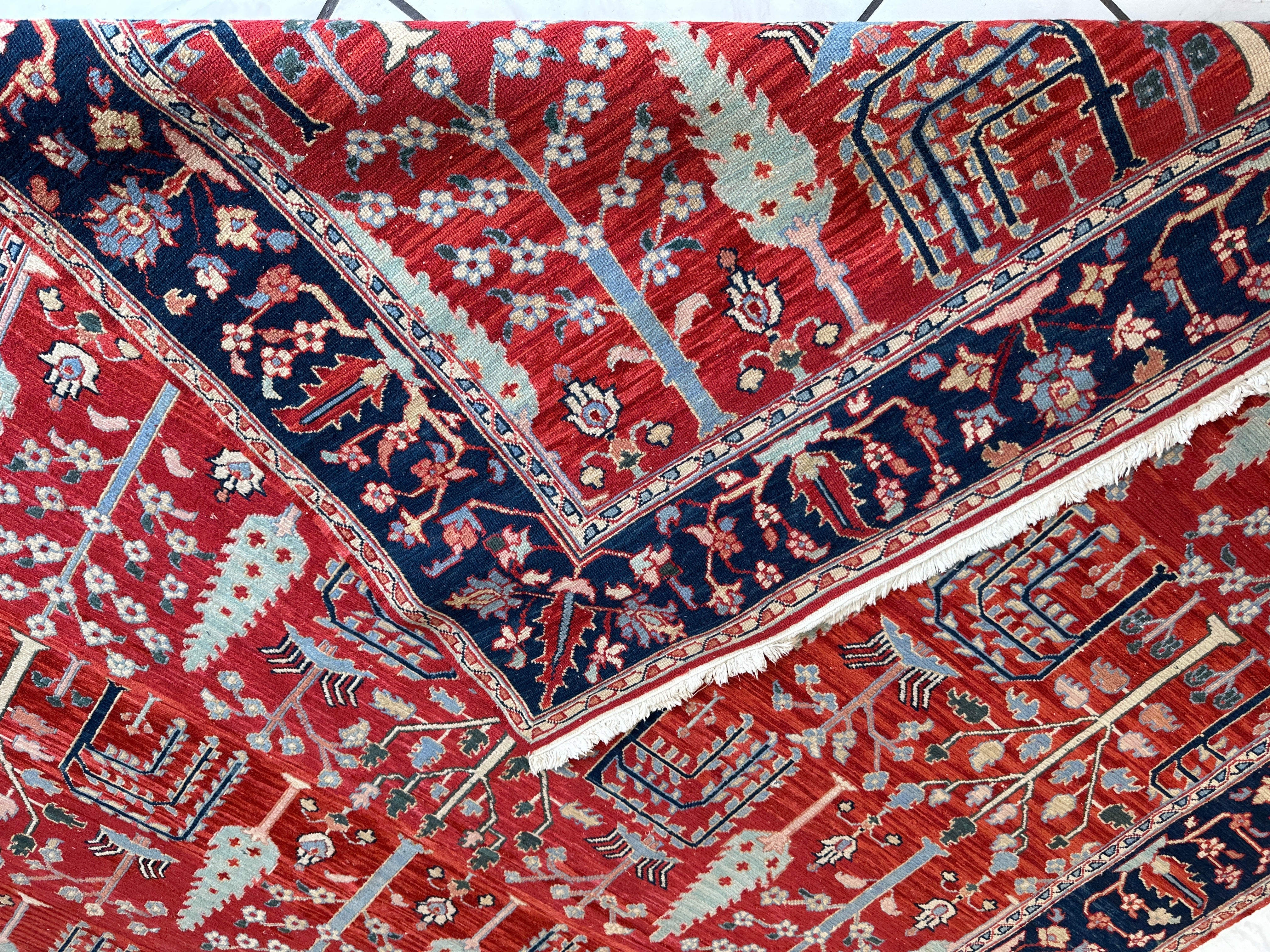 Handwoven Soumak Multicolor Wool Area Rug – 8’ x 10’ by Rugistan - product image 9 for Resin Society