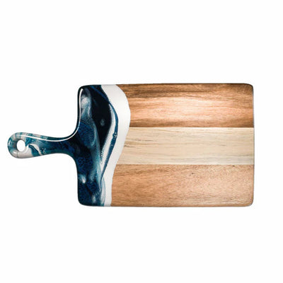 Medium Acacia Cheese Board with resin accents by Lynn & Liana Designs
