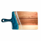 Medium Acacia Cheese Board with resin accents by Lynn & Liana Designs