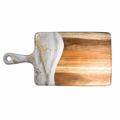 Medium Acacia Cheese Board with resin accents by Lynn & Liana Designs