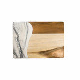 Mini Resin Date Night Board handcrafted with acacia wood and eco-friendly resin in Caribbean Blue