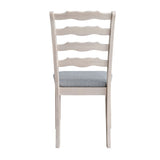 ACTU Farmhouse Dining Table Set with Upholstered Chairs for 4–6