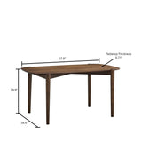 ACTU 58” Mid-Century Modern Dining Table Set for Small Spaces by ACTU FURNITURE - product image 11 for Resin Society