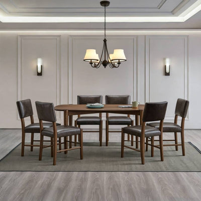 ACTU 58” Mid-Century Modern Dining Table Set for Small Spaces by ACTU FURNITURE - product image 2 for Resin Society