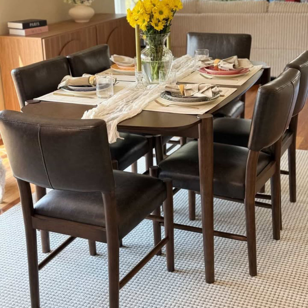 ACTU 58” Mid-Century Modern Dining Table Set for Small Spaces by ACTU FURNITURE - product image 5 for Resin Society