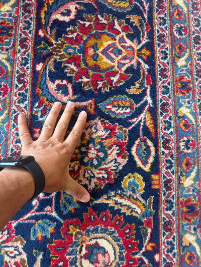Incredible Persian Kashan All Over Wool Rug 10’2” x 14’ by Rugistan - product image 18 for Resin Society