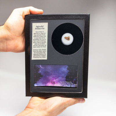 Genuine Agoudal Meteorite in Display Box