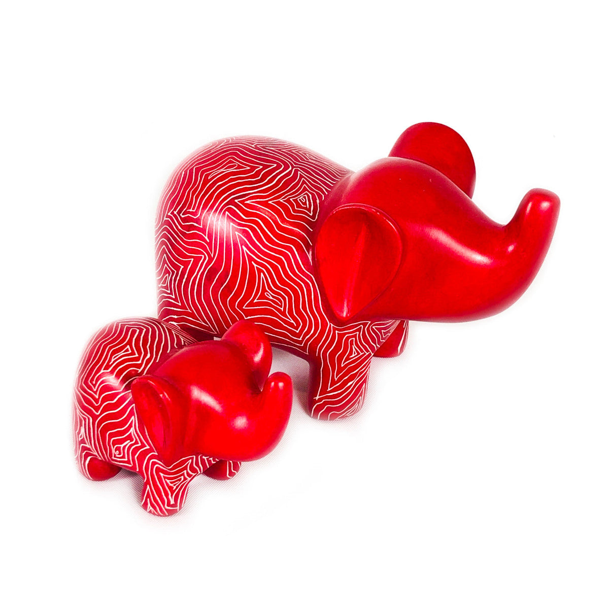 Maasai Red Elephant - Soapstone by Mbare Ltd - main product image for Resin Society