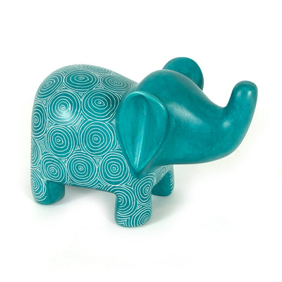 Ocean Green Elephant - Soapstone by Mbare Ltd - product image 3 for Resin Society