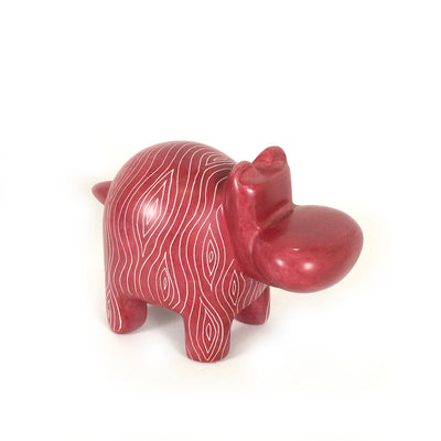 Rosé Hippo - Soapstone by Mbare Ltd - product image 3 for Resin Society