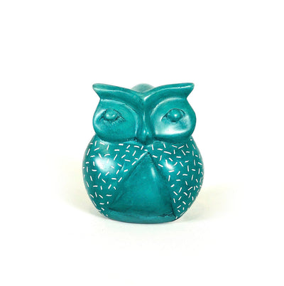 Green Owl - Soapstone by Mbare Ltd - main product image for Resin Society