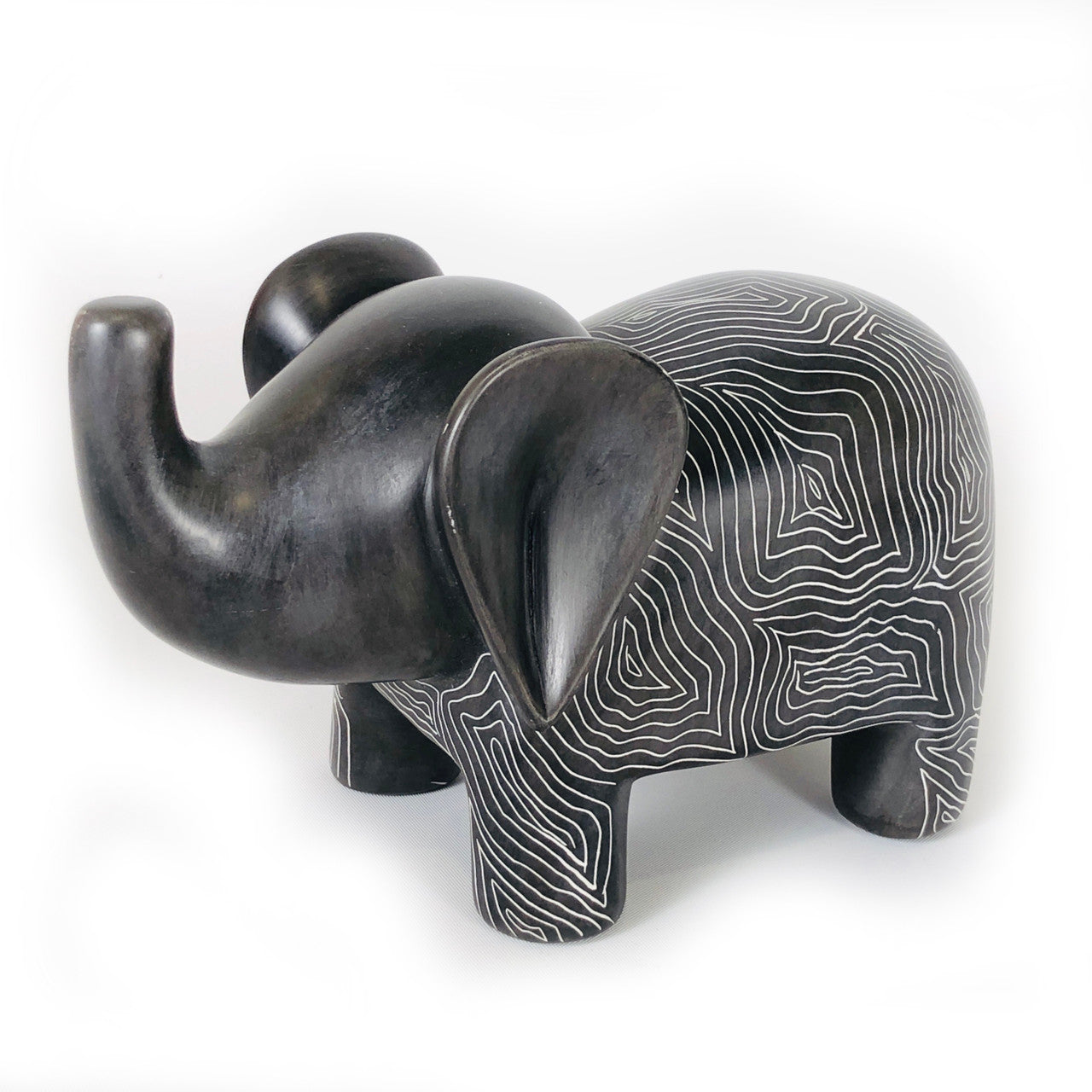 Graphic Gray Elephant - Soapstone by Mbare Ltd - product image 5 for Resin Society