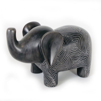 Graphic Gray Elephant - Soapstone by Mbare Ltd - product image 5 for Resin Society