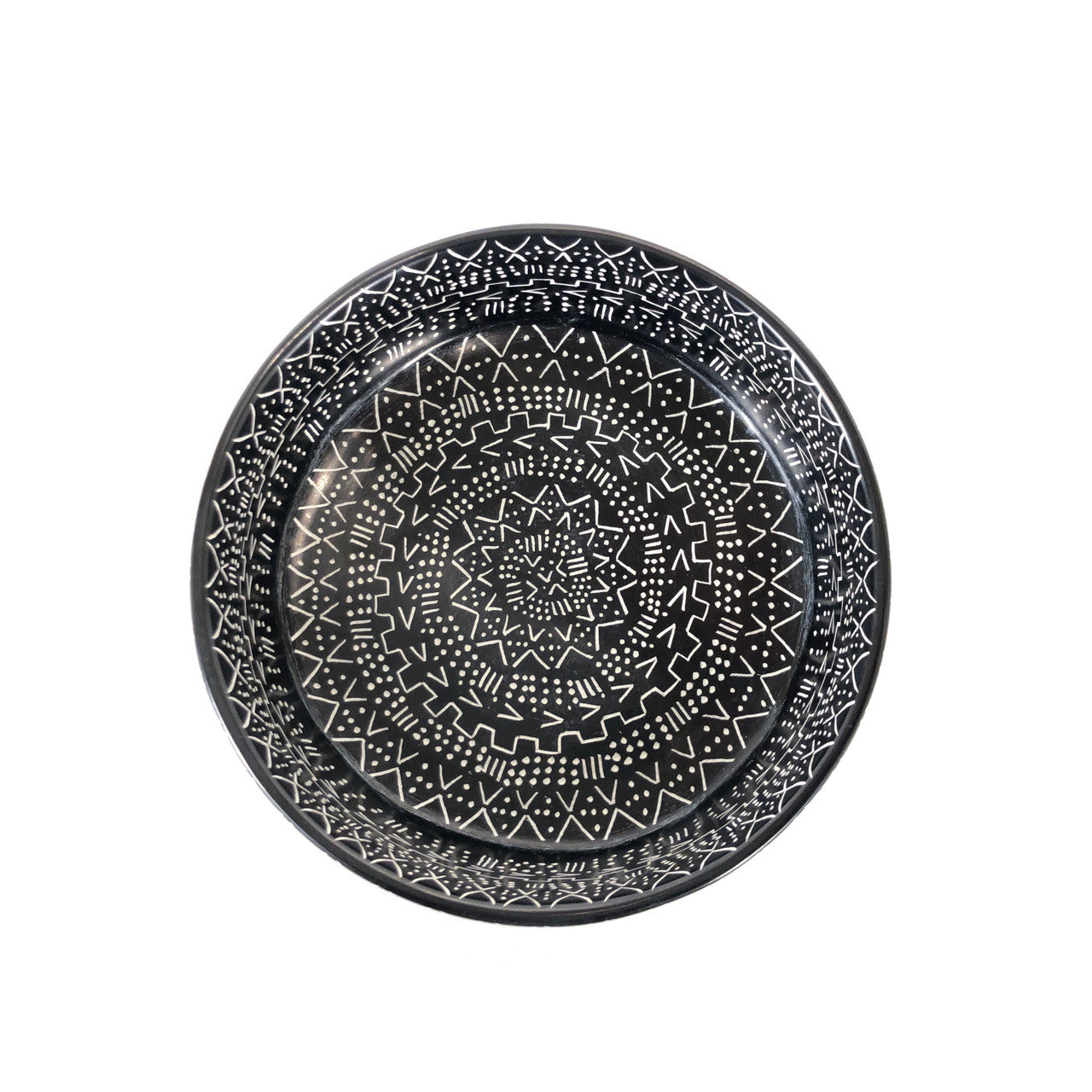Mud Cloth Black Bowl - 8" by Mbare Ltd - product image 4 for Resin Society