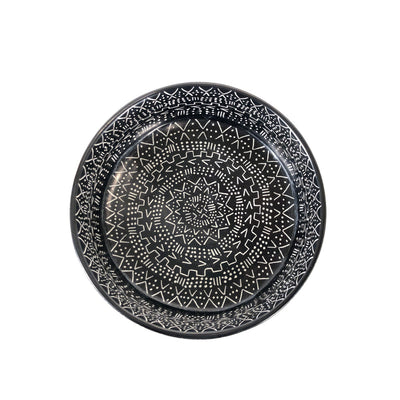 Mud Cloth Black Bowl - 8" by Mbare Ltd - product image 4 for Resin Society