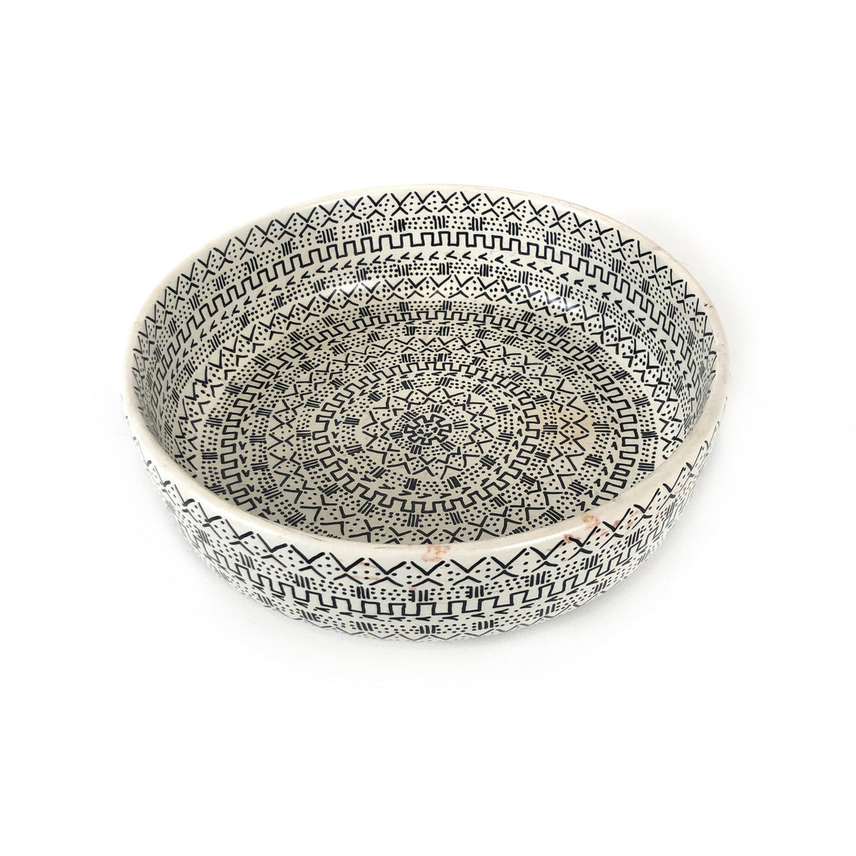 Mud Cloth Natural Bowl - 10" by Mbare Ltd - main product image for Resin Society
