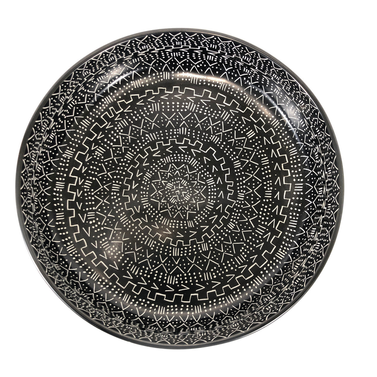 Mud Cloth Black Bowl - 12" by Mbare Ltd - product image 5 for Resin Society