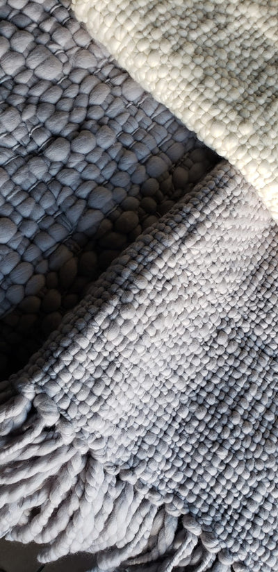 Alma Merino Wool Throw Blanket by Homelosophy
