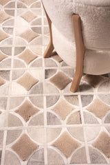 Alpha – Custom Cowhide & Shearling Rug by Homelosophy
