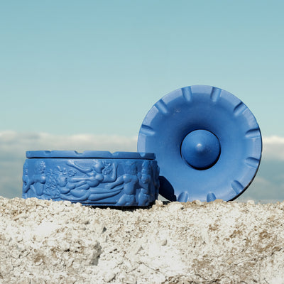 Terracotta Ashtray Dialogues Blue by DEKOR - product image 2 for Resin Society